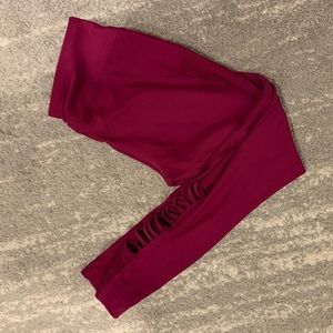 Magenta 90 Degree Workout Leggings